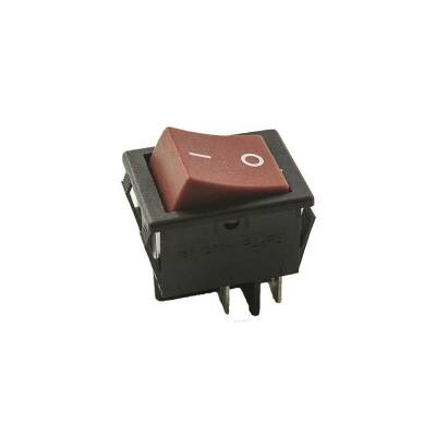 KCD4 Non-Illuminated On/Off Switch - Red - 1