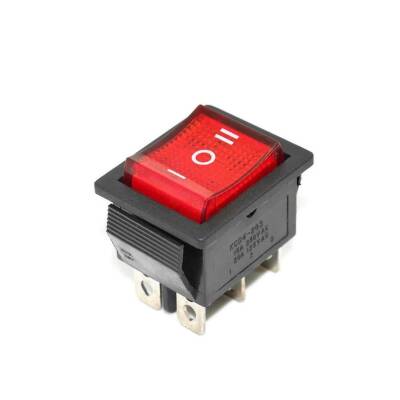 KCD4 ON-OFF-ON Three Position Illuminated Switch 6 Pin - 1