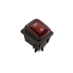 KCD4 Waterproof 30A Red LED Illuminated ON-OFF Switch - 1