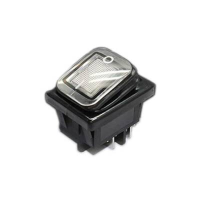 KCD4 Waterproof 30A White LED Illuminated ON-OFF Switch 4 Pin - 1