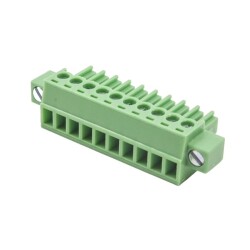 KF2EDGKM 3.5mm 10 Pin 90 Degree Pluggable Female Terminal Block - 1