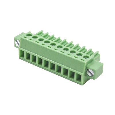 KF2EDGKM 3.5mm 10 Pin 90 Degree Pluggable Female Terminal Block - 1