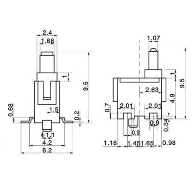 KFC-W-07A Micro Switch NO 2-Pin - 2