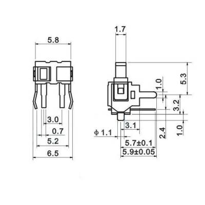 KFC-W-07Z Micro Switch NO 2-Pin - 4