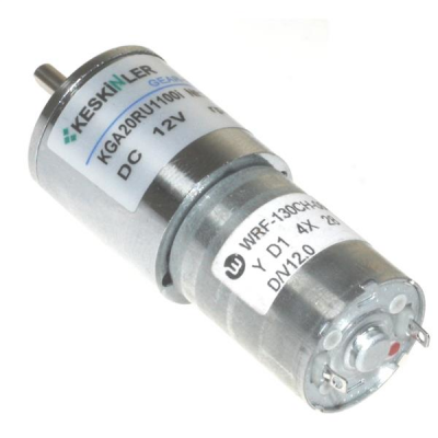 KGA20 12V 5 Rpm 20mm Redüktörlü Dc Motor - 1