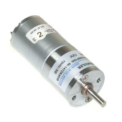 KGA25 12V 30Rpm 25mm Redüktörlü Dc Motor - 2