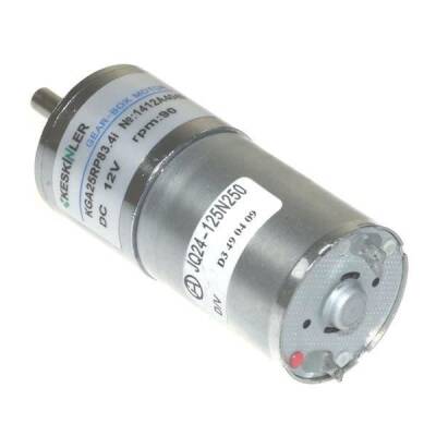 KGA25 12V 90Rpm 25mm Redüktörlü Dc Motor - 1