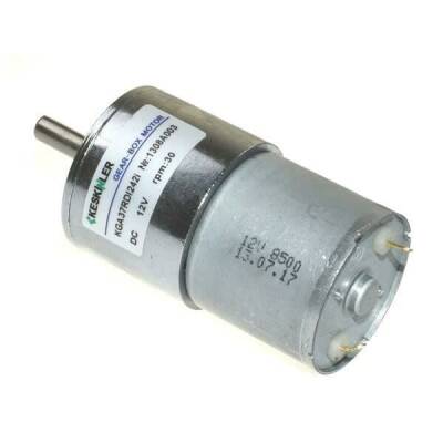 KGA37 12V 30Rpm 37mm Redüktörlü Dc Motor - 1