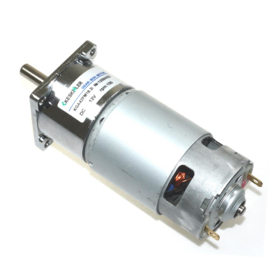 KGA42 12V 100Rpm 42mm Redüktörlü Flanşlı Uzun Dc Motor - 1