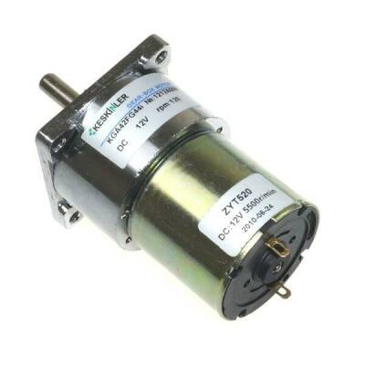 KGA42 12V 120Rpm 42mm Redüktörlü Flanşlı Kısa Dc Motor - 1