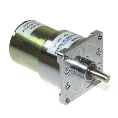 KGA42 12V 120Rpm 42mm Redüktörlü Flanşlı Kısa Dc Motor - 2