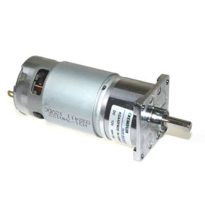 KGA42 12V 150Rpm 42mm Redüktörlü Flanşlı Uzun Dc Motor - 2