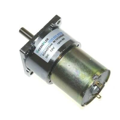 KGA42 12V 60Rpm 42mm Redüktörlü Flanşlı Kısa Dc Motor - 1