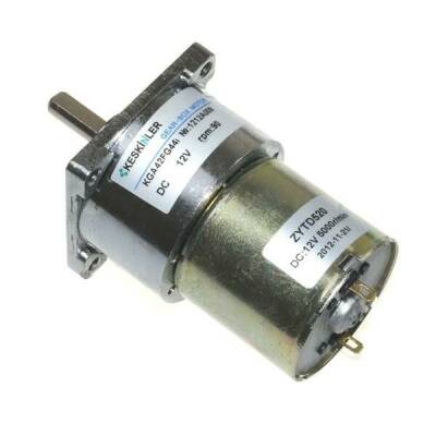 KGA42 12V 90Rpm 42mm Redüktörlü Flanşlı Kısa Dc Motor - 1