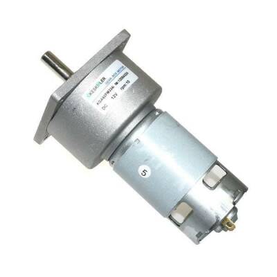 KGA60 12V 10Rpm 60mm Redüktörlü Flanşlı Dc Motor - 1