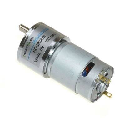 KGB33 6V 160Rpm 33mm Redüktörlü Eksantrik Dc Motor - 1