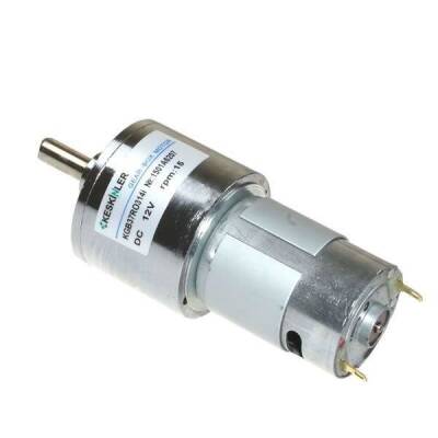 KGB37 12V 15Rpm 37mm Eccentric Dc Motor with Gearbox - 1