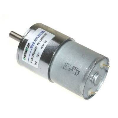 KGB37 12V 30Rpm 37mm Redüktörlü Eksantrik Dc Motor - 1