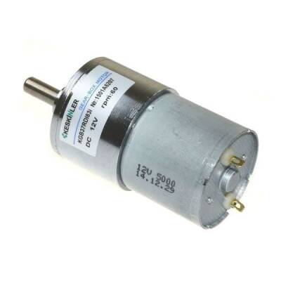 KGB37 12V 60Rpm 37mm Redüktörlü Eksantrik Dc Motor - 1