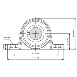 KP08 Seat Bearing 8mm - 3