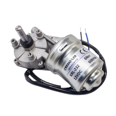 KRL-232 12V DC 6Nm 60 RPM Cam Silecek Motoru - 1