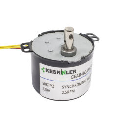 KTYZ-50 2.5RPM 6W AC Senkron Motor 