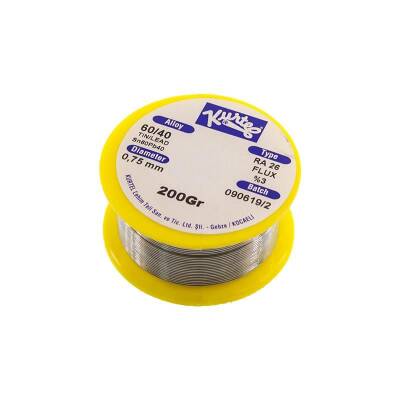 Kurtel 0.75 mm 200gr Solder Wire (60% Tin / 40% Lead) - 1