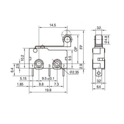 KW11-3Z Micro Switch Reel 3-Pin - 3