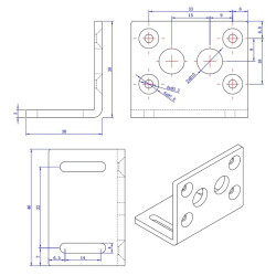 KWL-FP Metal Motor Holder with Gearbox - 3