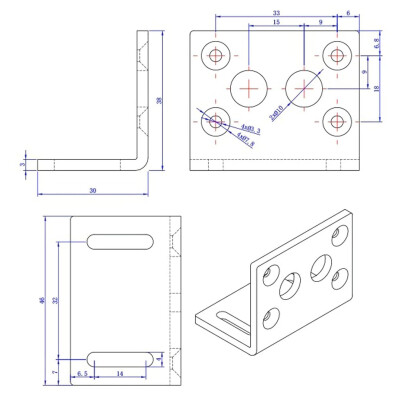 KWL-FP Metal Motor Holder with Gearbox - 3