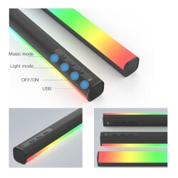 L023 Sound Sensitive Led Bar / Music Spektrum - Control via App - 3