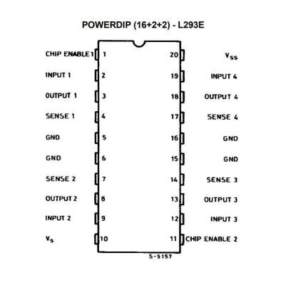 L293E DIP-20 Motor Driver IC - 2