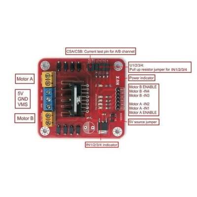 L298N DC Dual Motor Driver Circuit WB291111 - 3