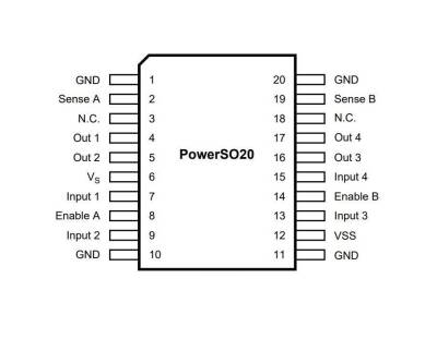 L298P PowerSO-20 Smd Motor Driver IC - 2