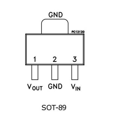 L78L33 SOT-89 Voltage Regulator - 2