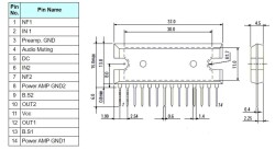 LA4440 SIP14 Audio Amplifier IC - 2