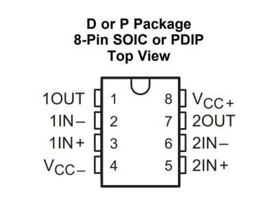 LF353DR SOIC-8 Amplifier IC - 2