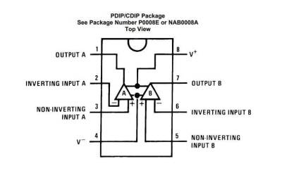 LF412CN DIP-8 OpAmp IC - 2