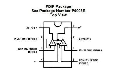 LF442CN DIP-8 OpAmp IC - 2