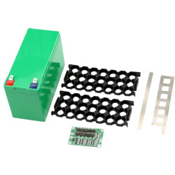 Li-ion 18650 3S 7P 12V 21'li Battery Box Set - Green - 1