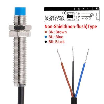 LJ10A3-2-Z/AX 6-36V 2mm NPN NC Endüktif Mesafe Sensörü - 3