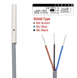 LJ4A3-1-Z/AX 6-36V 1mm NPN NC Endüktif Mesafe Sensörü - 3