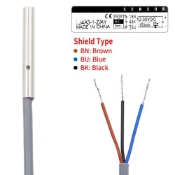 LJ4A3-1-Z/AY 6-36V 1mm PNP NC Endüktif Mesafe Sensörü - 3