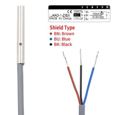 LJ4A3-1-Z/BX 6-36V 1mm NPN NO Inductive Distance Sensor - 3