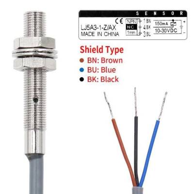 LJ5A3-1-Z/AX 6-36V 1mm NPN NC Endüktif Mesafe Sensörü - 3