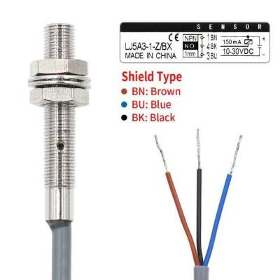 LJ5A3-1-Z/BX 6-36V 1mm NPN NO Endüktif Mesafe Sensörü - 3