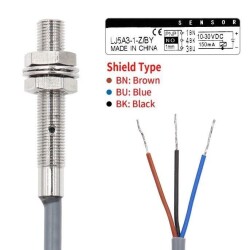 LJ5A3-1-Z/BY 6-36V 1mm PNP NO Endüktif Mesafe Sensörü - 3