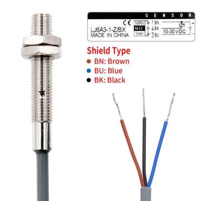 LJ6A3-1-Z/BX 6-36V 1mm NPN NO Inductive Distance Sensor - 3