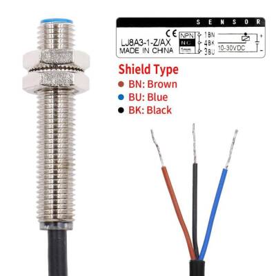 LJ8A3-1-Z/AX 6-36V 1mm NPN NC Endüktif Mesafe Sensörü - 3