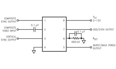 LM1881 DIP-8 Integrated - 2